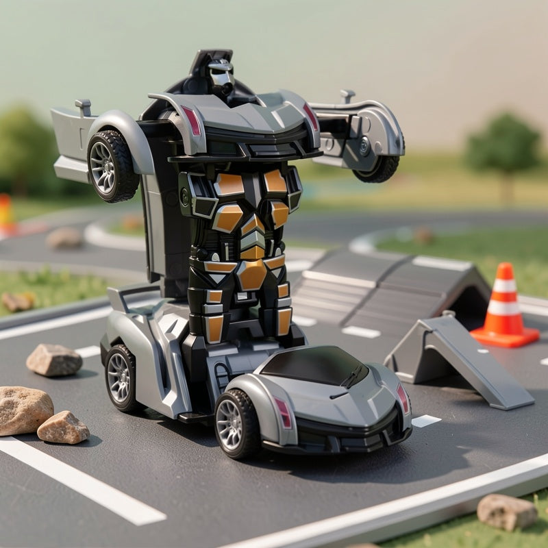 1pc Mini Transformable Robot Car Toy