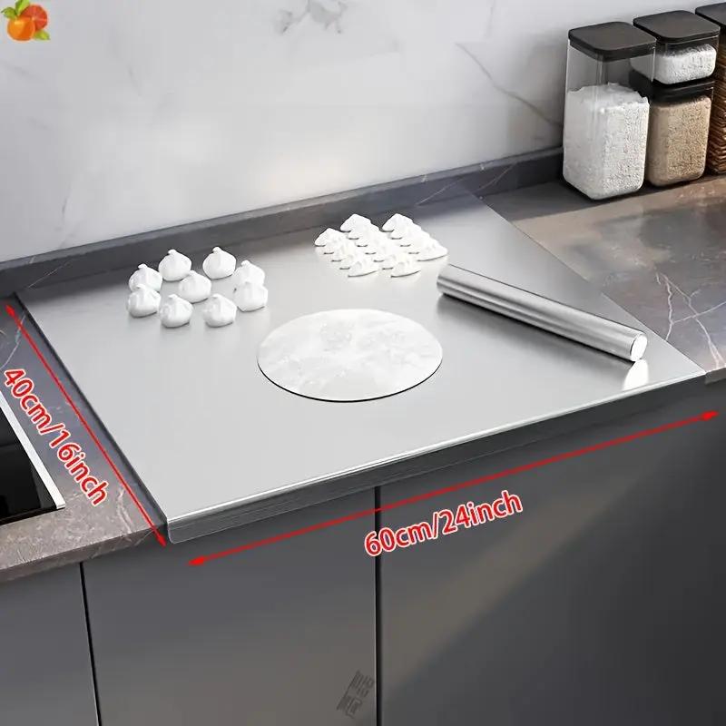 Extra Large Heavy-Duty Stainless Steel Cutting Board - 24X16 with lip Temu