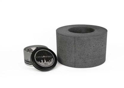 Classic Cylinder Concrete Fire Pit City Bonfires