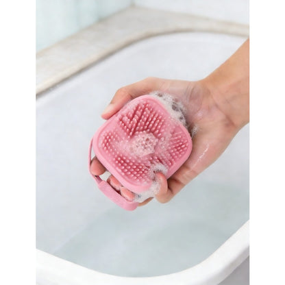 Dog Bath Brush with Soft Silicone Bristles - 2 PCS