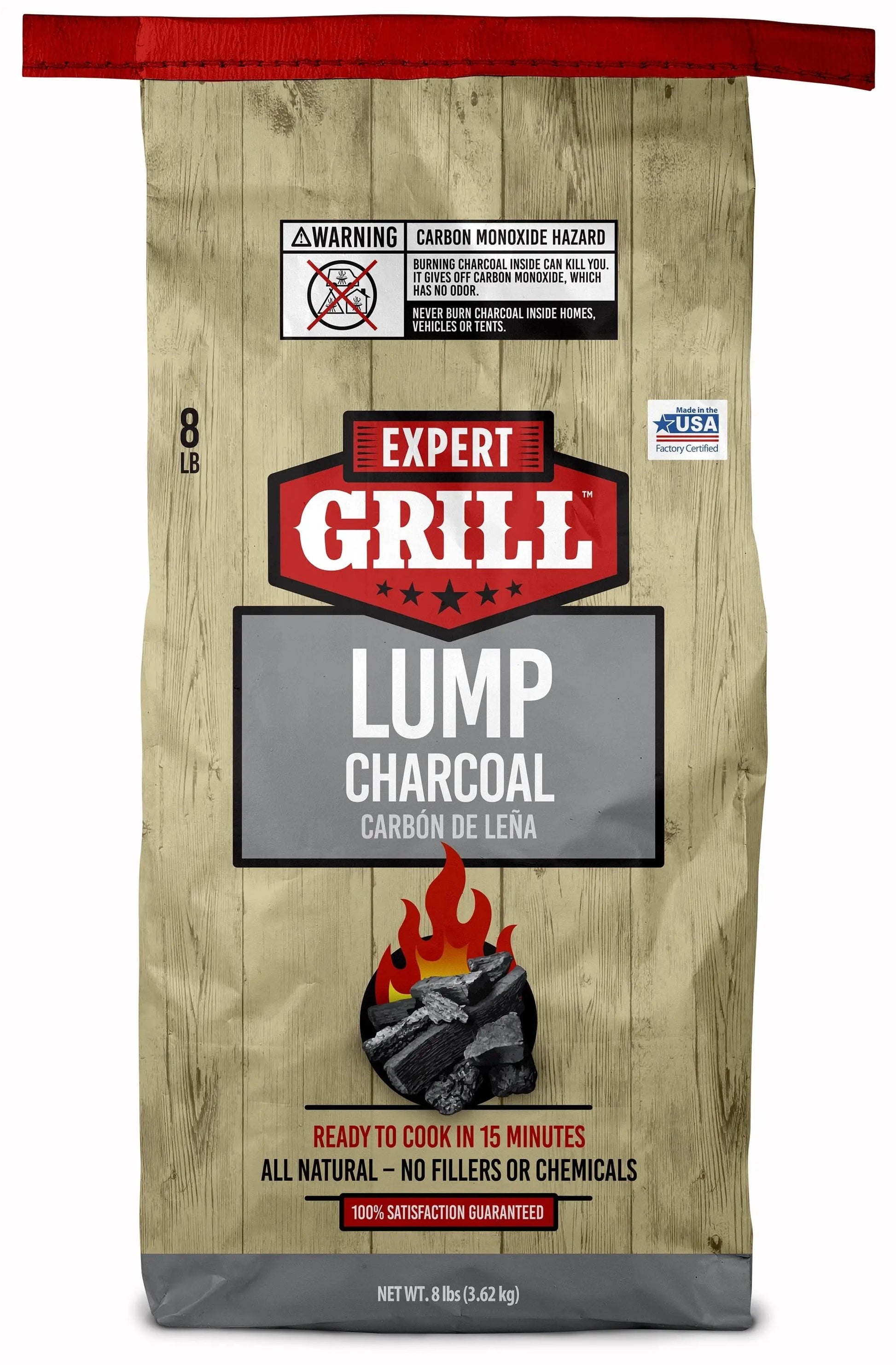 Get Your Grill Game On with Our 8 Lbs All-Natural Lump Charcoal! 🔥🌿
