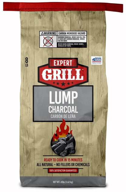 Get Your Grill Game On with Our 8 Lbs All-Natural Lump Charcoal! 🔥🌿