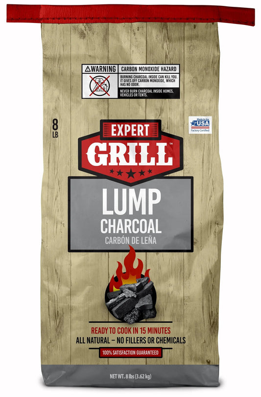 Get Your Grill Game On with Our 8 Lbs All-Natural Lump Charcoal! 🔥🌿