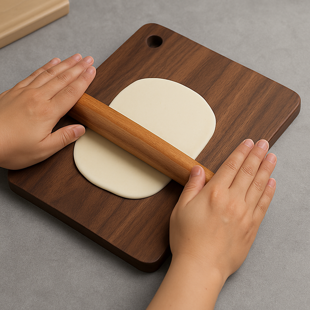 French Style Wooden Rolling Pin for Baking, Pastry & Pizza Crust