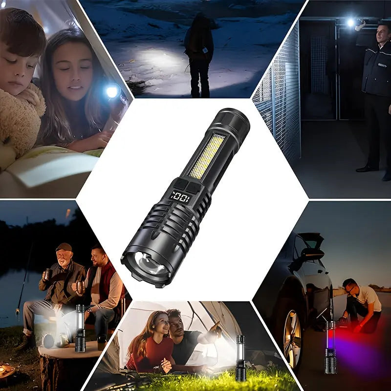 Powerful Compact Flashlight - USB C charging