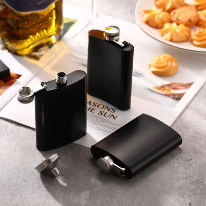 Stainless Steel Hip Flasks Set - Personalize ME O3D