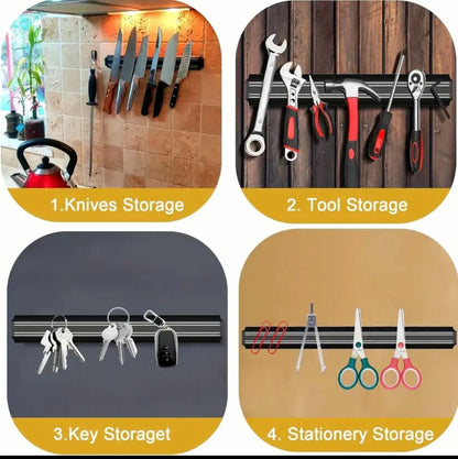 Personalized Magnet Holder – Custom Magnetic Organizer for Kitchen, Office, or Gifts – Add Names or Special Messages - Our3Designs