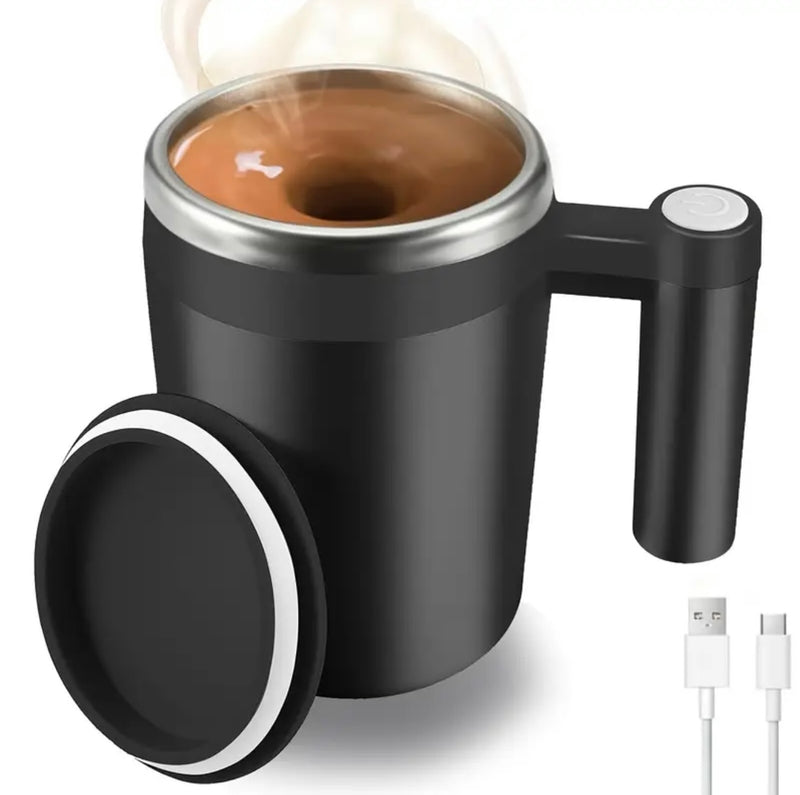 Self stirring mug