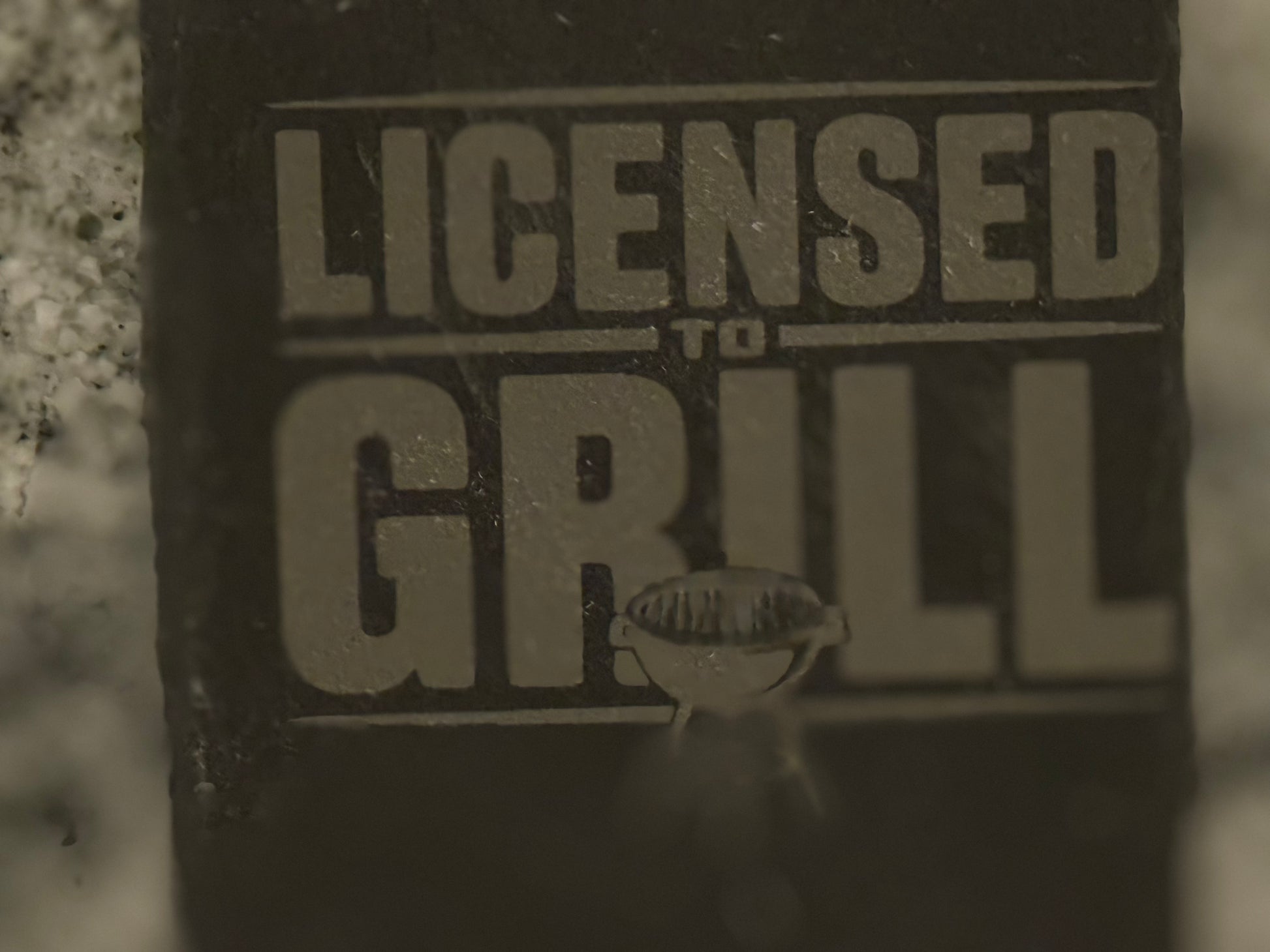 Personalized Slate Grill Coasters - “Big Bubba” Licensed to Grill BBQ Drink Coasters - Custom Engraved Gift for Grill Masters & BBQ Lovers - Our3Designs