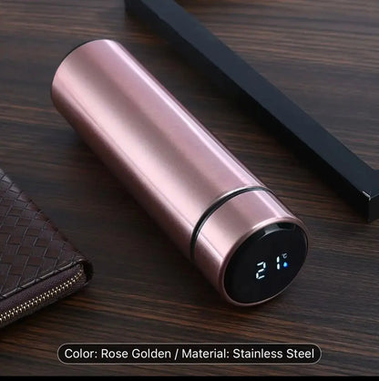 Insulated Smart Bottle w/ Touch Temp Display – Stainless Steel, 5 Colors Our3Designs