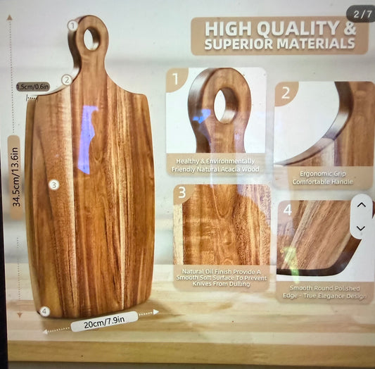 Acacia Wood Serving Tray / Cutting Board