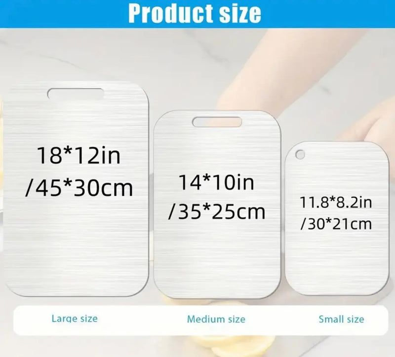 Titanium Cutting Board Metal Cutting Board Stainless Steel Cutting Board Non Porous Cutting Board Modern Kitchen Cutting Board Hygienic Our3Designs