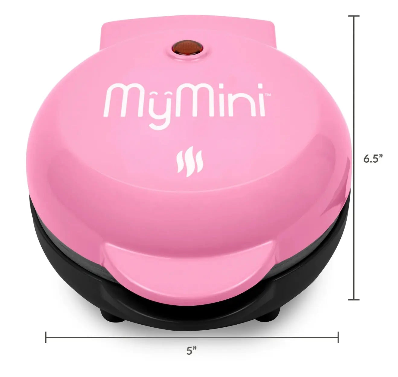 MyMini Heart Waffle Maker – Perfect Family Breakfast & Gift Idea | Non-Stick 5” Pink Cooker Our3Designs