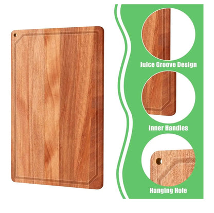 Personalized Walnut Cutting Board 11x17 – Custom Gift, Juice Groove, Hanging Hole - Our3Designs