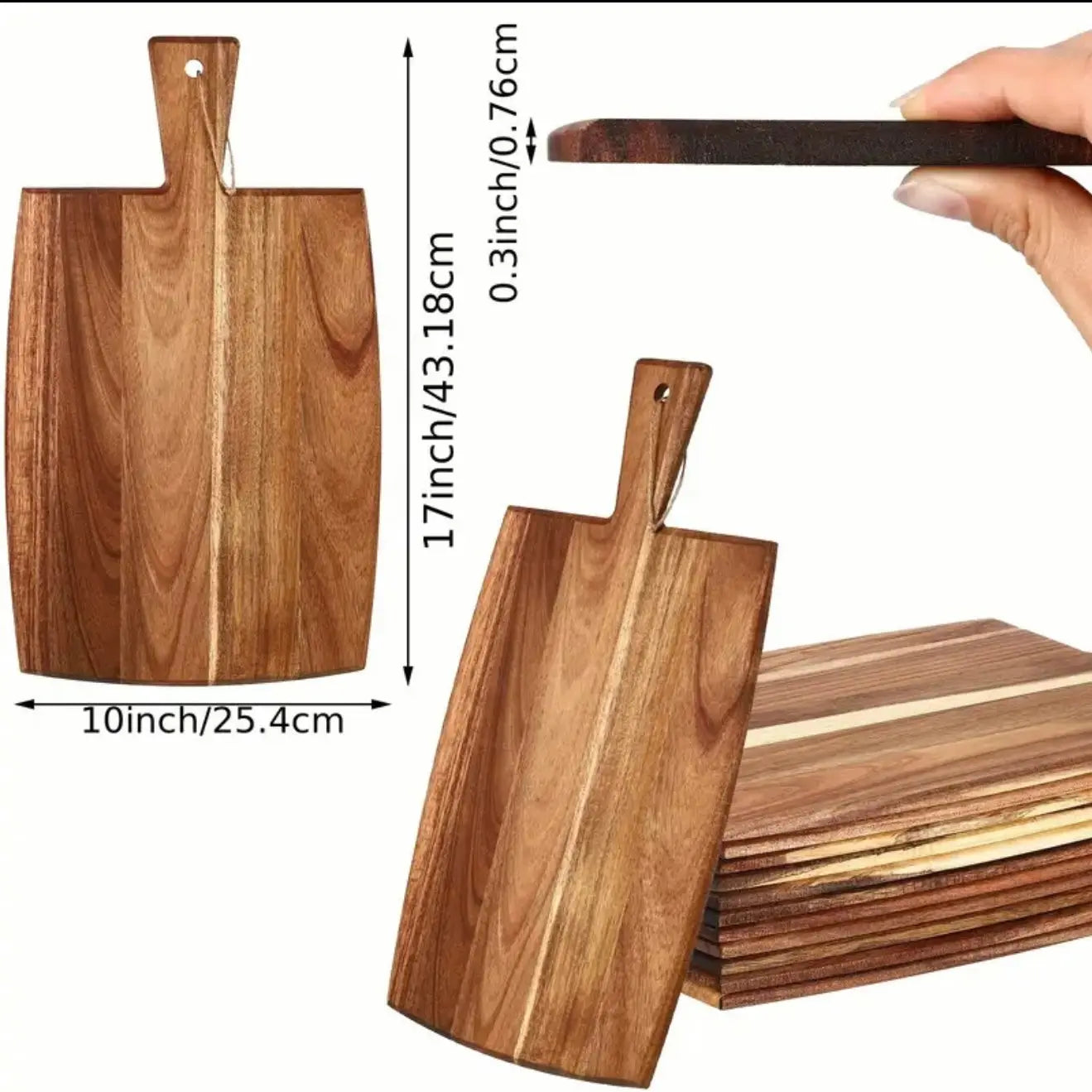 Personalized 17"x10” Wood Paddle Cutting Board – Custom Engraved Serving Gift for Weddings, Housewarmings, Corporate Events Our3Designs