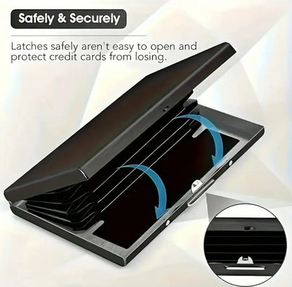 Slim RFID Blocking Wallet – Sturdy Stainless Steel Credit Card Holder – Secure Front Pocket Wallet for Men and Women - Our3Designs