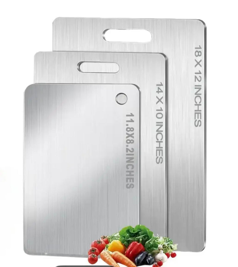 Titanium Cutting Board Metal Cutting Board Stainless Steel Cutting Board Non Porous Cutting Board Modern Kitchen Cutting Board Hygienic Our3Designs