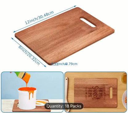 Personalized Wooden Cutting Boards – 12"x8” Engraveable Gift Set – Custom Bulk Gifts for Weddings, Holidays, Corporate Events Our3Designs