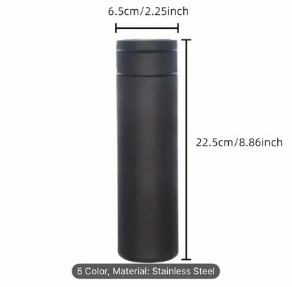 Insulated Smart Bottle w/ Touch Temp Display – Stainless Steel, 5 Colors Our3Designs