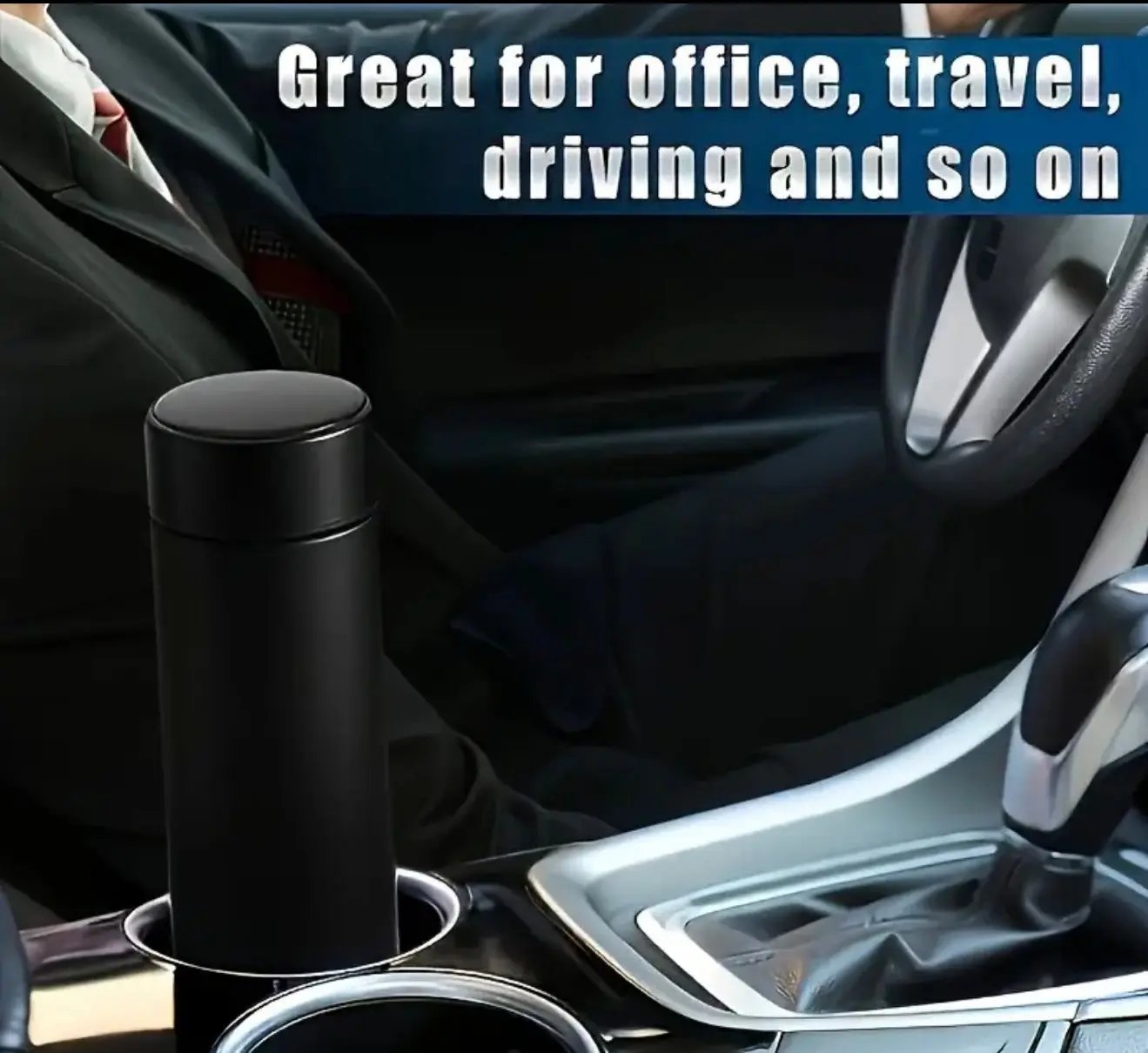 Insulated Smart Bottle w/ Touch Temp Display – Stainless Steel, 5 Colors Our3Designs