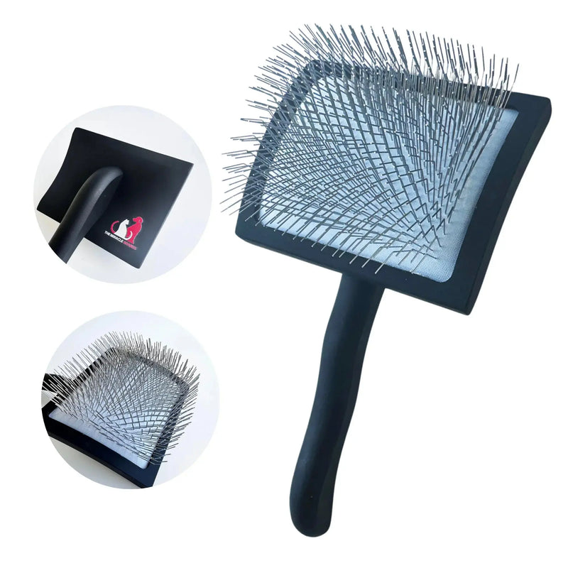 The Miracle Brands Wooden Handle Pet Slicker Brush – Black, Long Pin Grooming Brush themiraclebrands.com