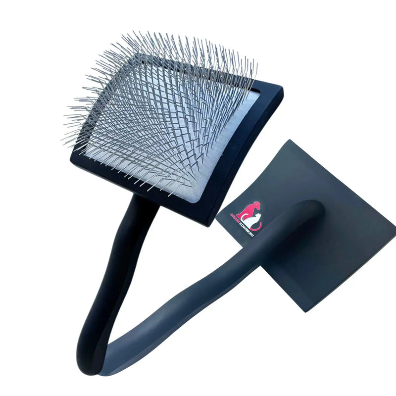 The Miracle Brands Wooden Handle Pet Slicker Brush – Black, Long Pin Grooming Brush themiraclebrands.com