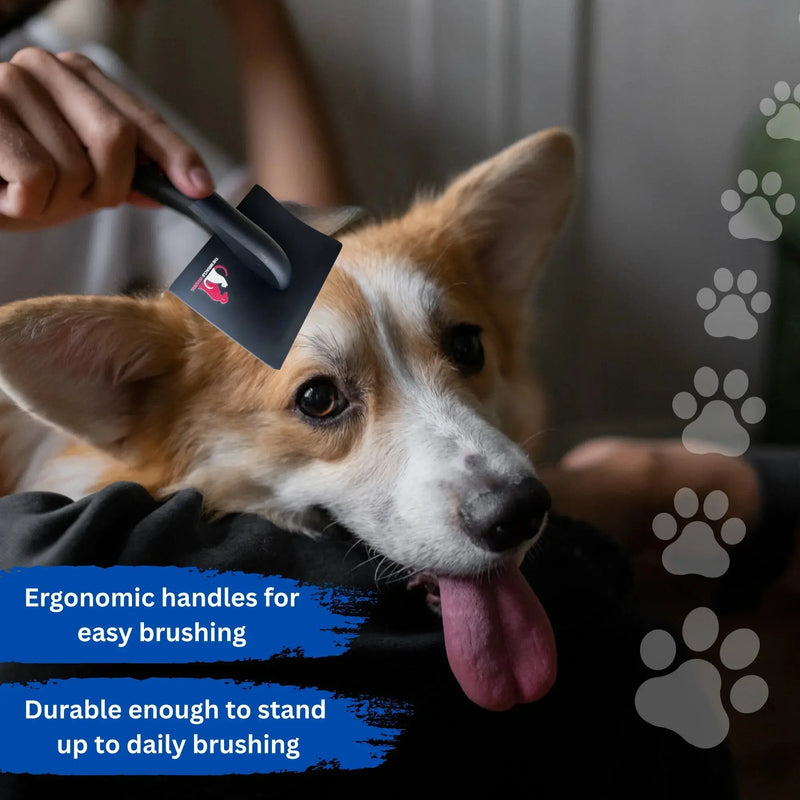 The Miracle Brands Wooden Handle Pet Slicker Brush – Black, Long Pin Grooming Brush themiraclebrands.com