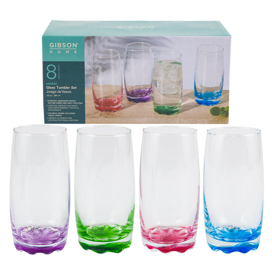 8 Piece Karissa Tumbler Set- 13oz- 4 Assortments