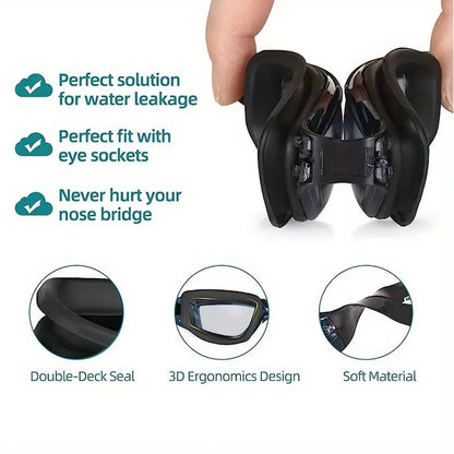 Adult Goggles Large Frame Anti-Fog Water Photogenic