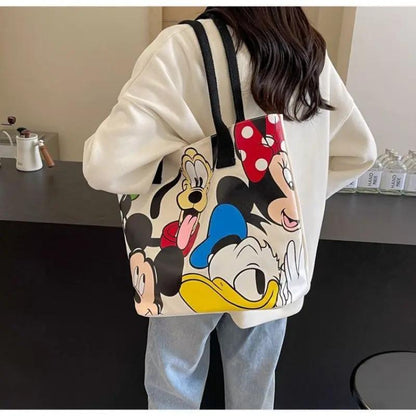 Disney Mickey Bag, Large Capacity Cute Cartoon Dog Tote Shoulder Bag Temu