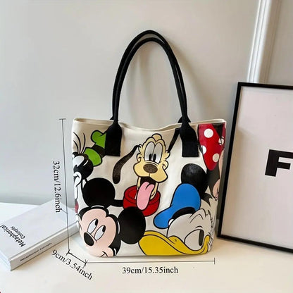 Disney Mickey Bag, Large Capacity Cute Cartoon Dog Tote Shoulder Bag Temu
