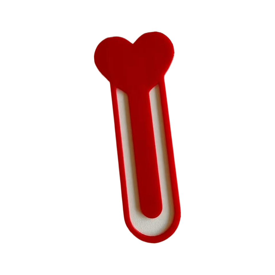 Heart-Shaped Bookmark