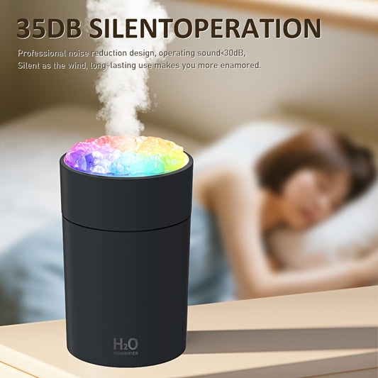 USB Humidifier and Aromatherapy Diffuser with Color-Changing Lamp