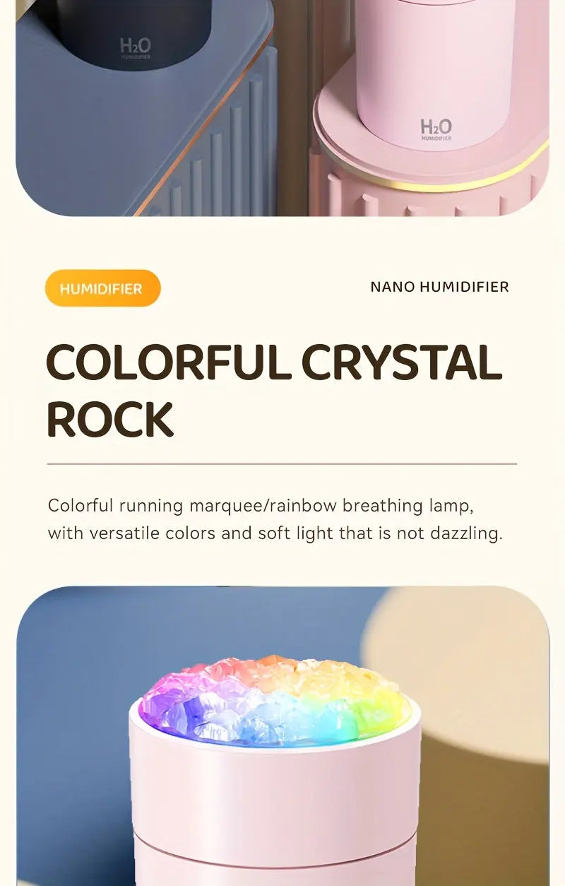 USB Humidifier and Aromatherapy Diffuser with Color-Changing Lamp