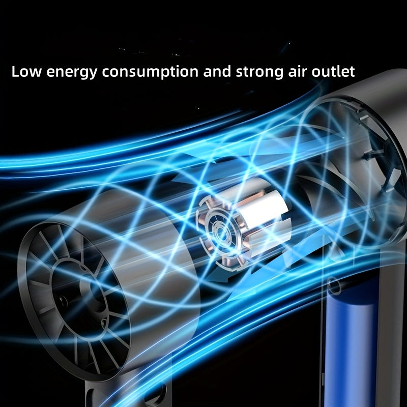 Cooling on the go with this USB rechargeable handheld turbo fan. O3D