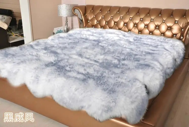 Premium Large Genuine Sheepskin Rug Natural Thick Wool Real Fur Blanket For Livingroom Bedroom Area Rugs Sheep Skin Pelt