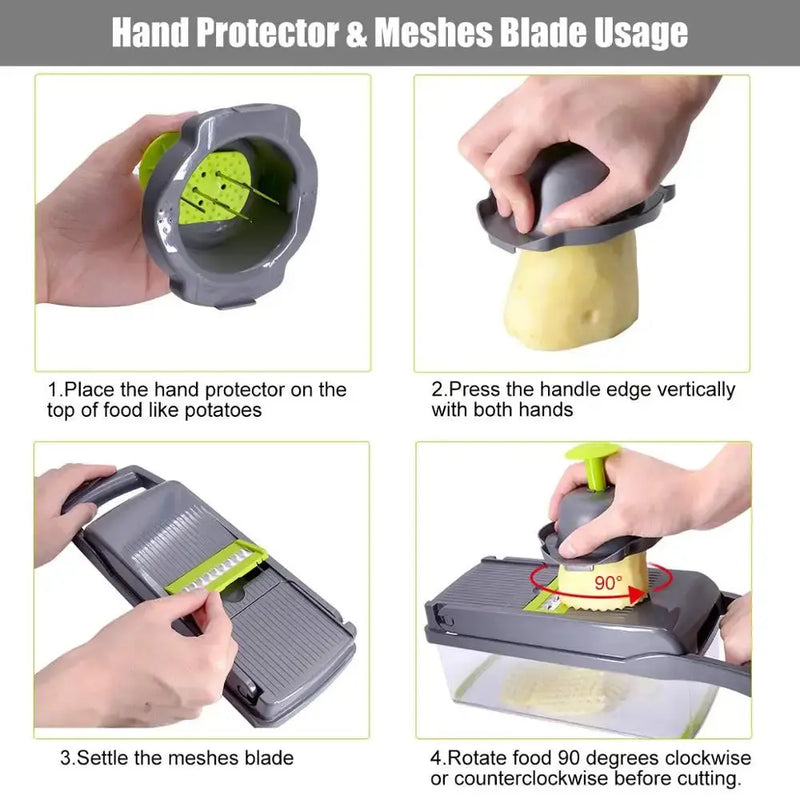 Vegetable Chopper Multifunctional Grater Cutter Kitchen Accessories Manual Fruit Slicer Potatos Shredders Cheese Onions Slicers Our3Designs