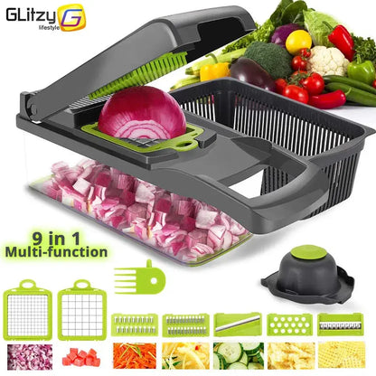 Vegetable Chopper Multifunctional Grater Cutter Kitchen Accessories Manual Fruit Slicer Potatos Shredders Cheese Onions Slicers Our3Designs