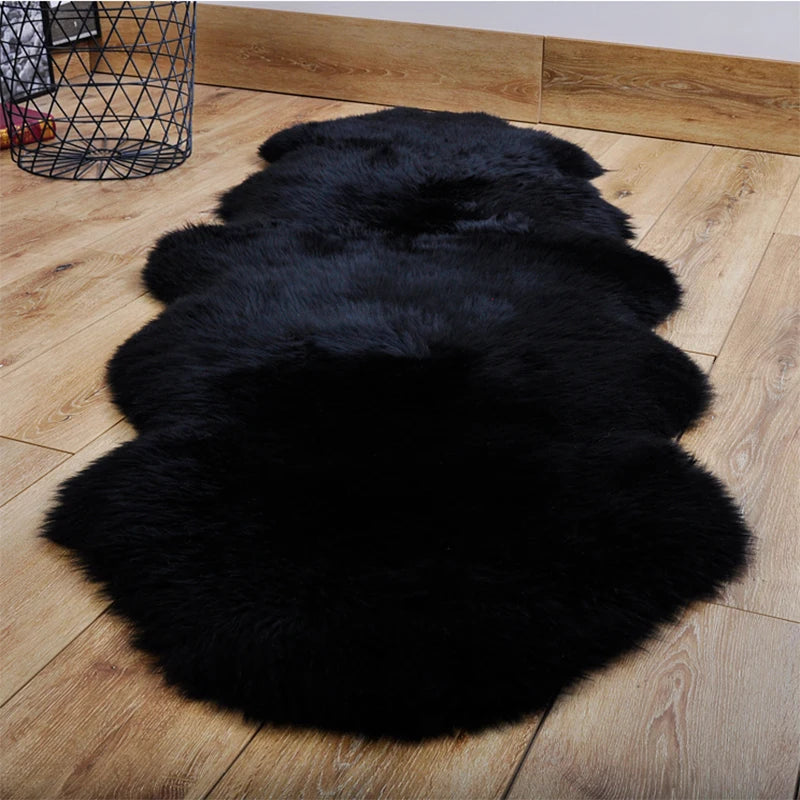 Premium Large Genuine Sheepskin Rug Natural Thick Wool Real Fur Blanket For Livingroom Bedroom Area Rugs Sheep Skin Pelt