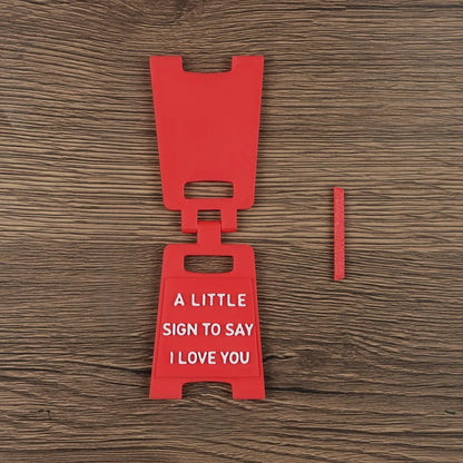 "I Love You" Sign - 3D-Printed Plastic Desktop Decoration