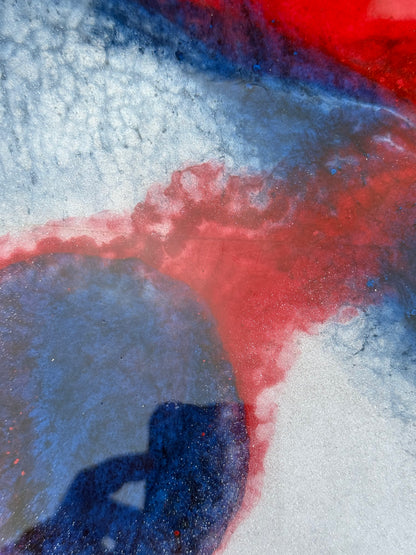 18x12” Epoxy Charcuterie Board, Handmade Resin Serving Tray - Our3Designs