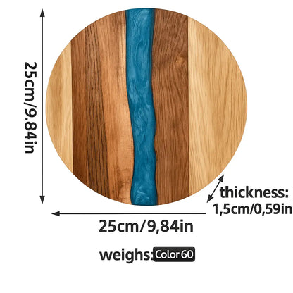 Handmade Epoxy River Cutting Board – Live Edge Wood Charcuterie Board - Our3Designs