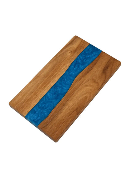 Handmade Epoxy River Cutting Board – Live Edge Wood Charcuterie Board - Our3Designs
