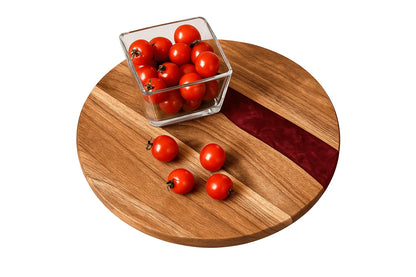 Handmade Epoxy River Cutting Board – Live Edge Wood Charcuterie Board - Our3Designs