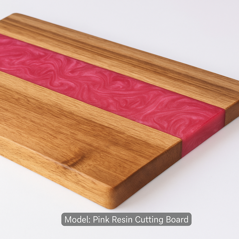Handmade Walnut & Epoxy Resin Cutting Board – Charcuterie or Serving Tray, Live Edge Style, 18x9” Kitchen Gift