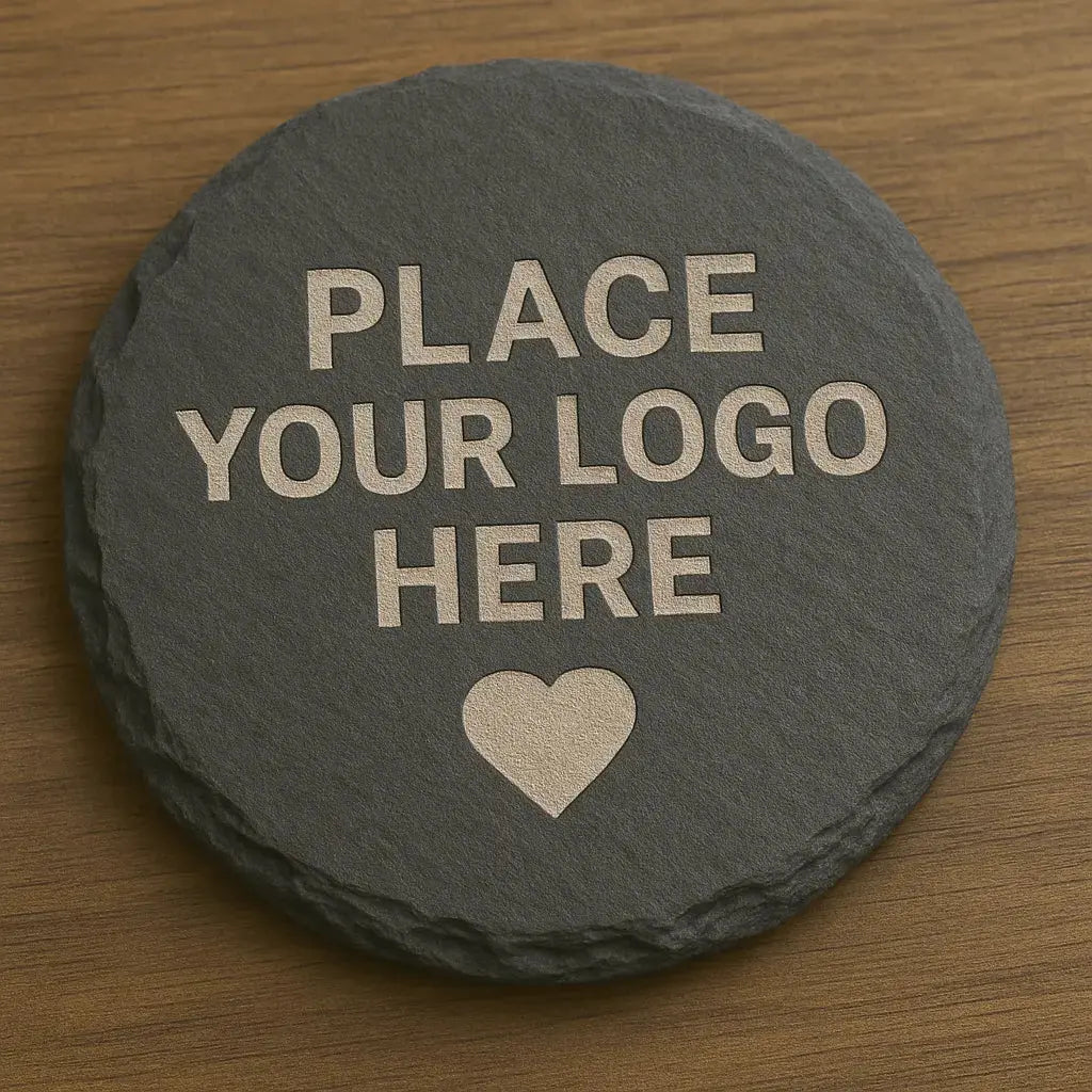 Custom Engraved Slate Coasters – Wedding or Corporate Gift - Our3Designs