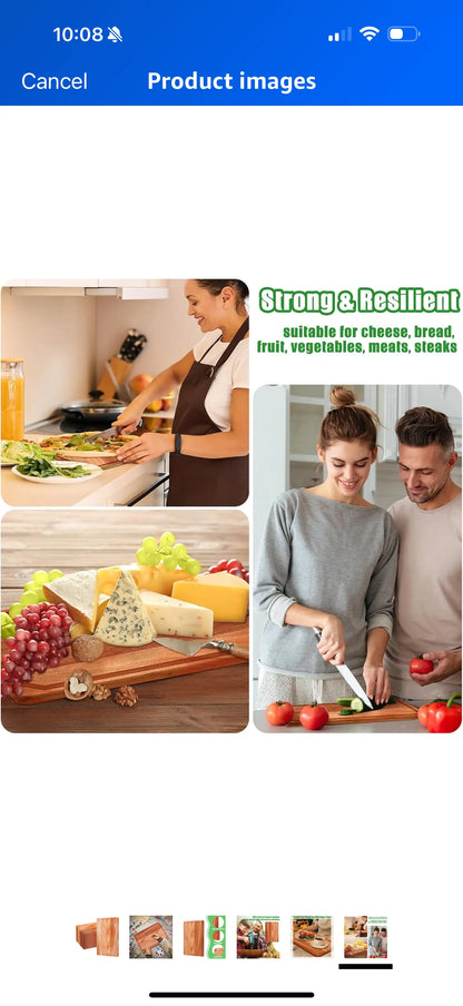 Personalized Walnut Cutting Board 11x17 – Custom Gift, Juice Groove, Hanging Hole - Our3Designs