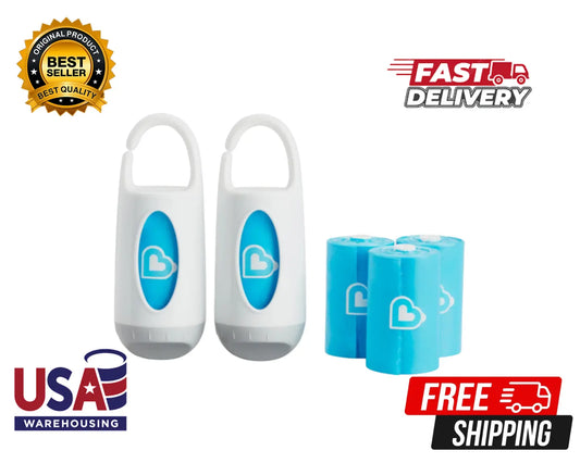 Change & Toss™ Diaper Bag Dispenser Set – Stay Fresh with 60 Lavender-Scented Bags! Our3Designs