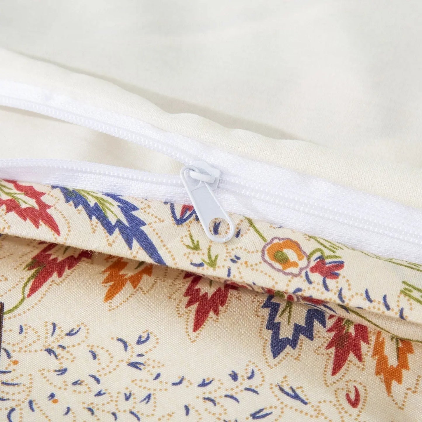 DaDa Bedding Botanical Cranberry Sage Chevron Floral Duvet Cover Set w/ Pillow Cases (JHW-924) DaDalogy Bedding Collection