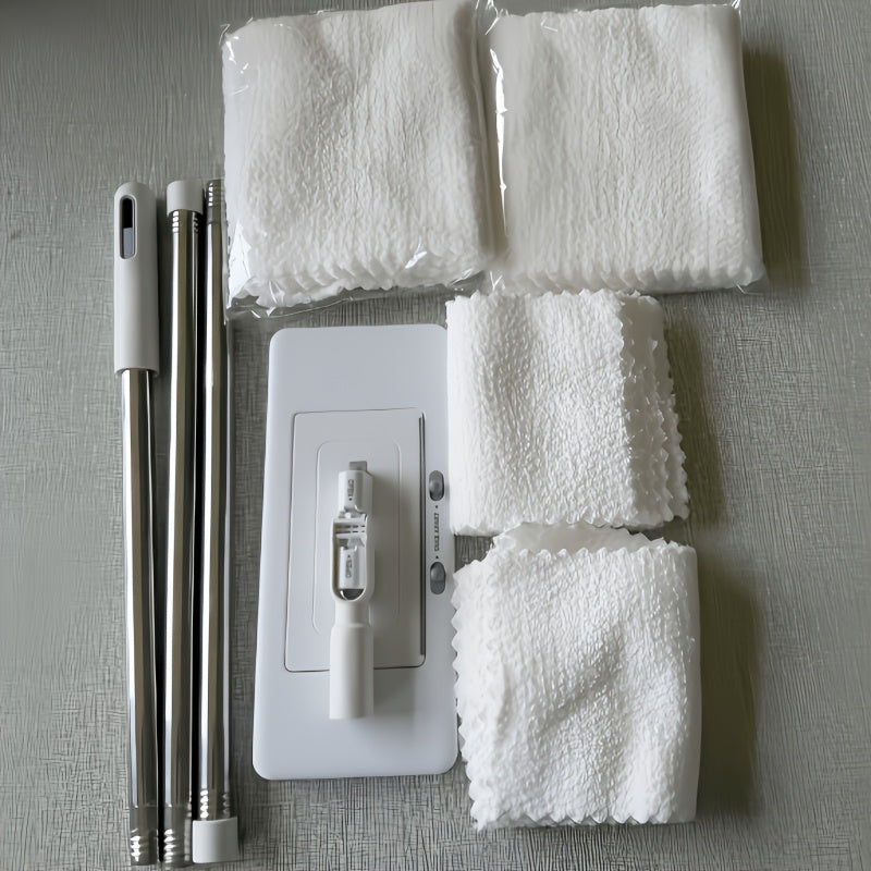 Japanese Style Flat Mop System with One-Click Cloth Changing